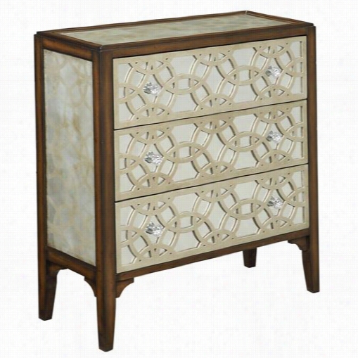 Coast To Coast 70781 Three Drawer Chest In Marley Beown And Champgane