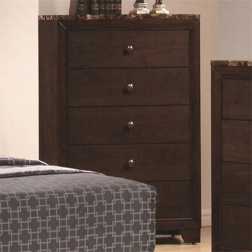 Coaster Furniture 200425 Conner Chest In Walnut With 5 Drawers