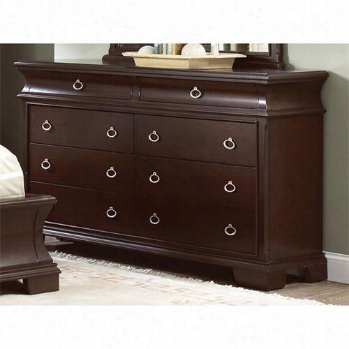 Coaster Furniture 202613 Kurtis 8 Drawer  Dresser In Dark Cherry