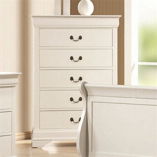 Coaster Furniture 204695 5 Drawer Chest In White