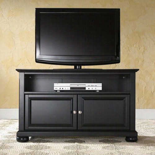 Crosley Furniture Kf10003abk Alexandria 42"" Tv Stand In Black Finish