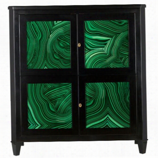 Currey And Company 3249 Sinclair B Ar Cabinet In Black Lacquer