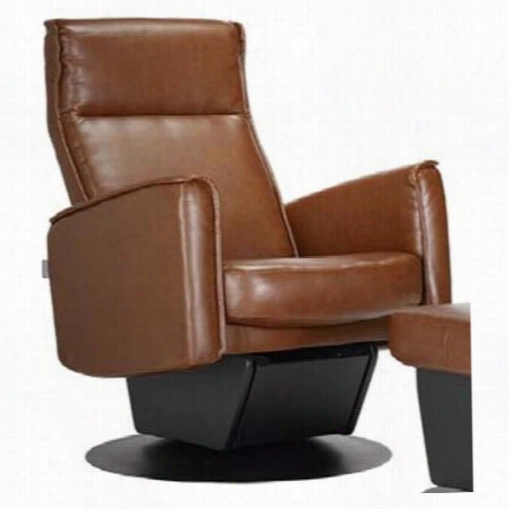 Dutailier 232-160-55 Venise Wood Base Swivel Glider Recliner With Metal Dome