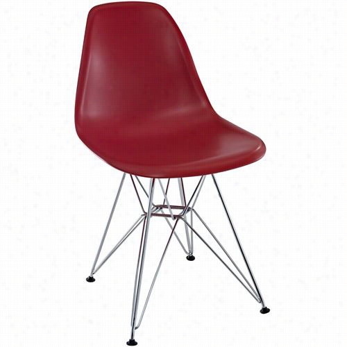East End Imports  Eei-179-red Paris Wire  Side Chair In Red