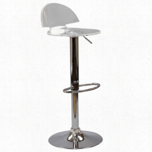 East Termination Imports Eei-534-clr Tranxlucent Ephemeral Barstool In Clear