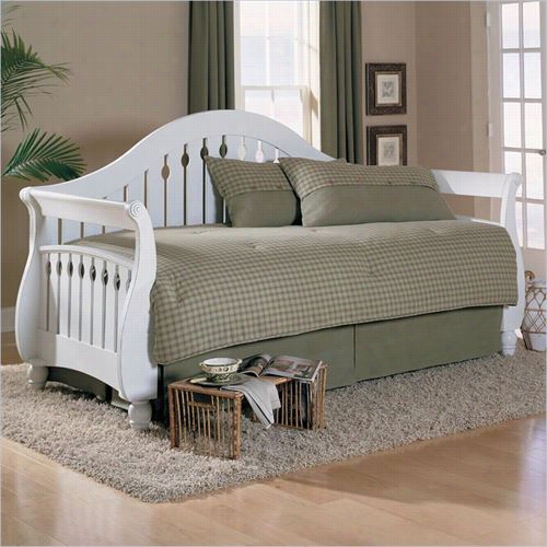 Fasgion Bed Group B51149f Raser Daybed In Frost With Link  Spring, Front Panela Nd Rollout