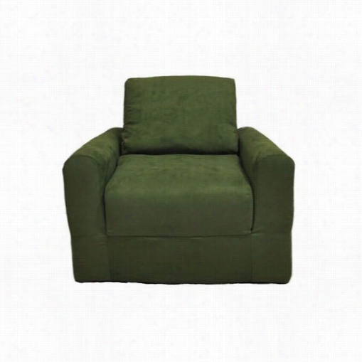 Fun Ffurnishings 2023 3green Micro Suede Seat Of Justice Sleeper