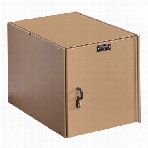 Hallowell Hsc1282-1a-te 12"q&uot;w X 18""d X 12""h Single Tier 1-wide Assembled Spacecube Plastic Locker In Taupe Body/doors