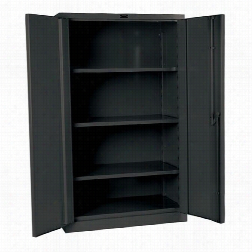 Hallowell Hwg4sc610-3cl 36"&quoot;w X 21""d X 60""h Galvanite Series Single Tier Double Door Extra Heavy-duty Duratough Storge Cabinet In Charcoal