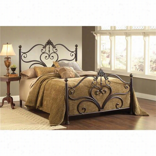 Hlilsdale Furniture 1756-660 Neton King Bed Set In  Antique Brrown Highlight - Rails Not Included