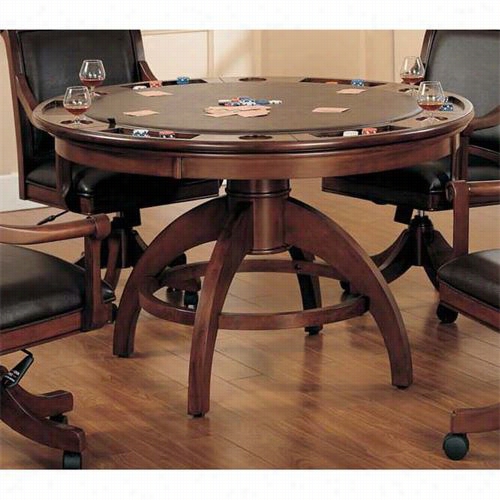 Hilsdael Furniture 4185gtb Plam Spe Ings Game Table With Medium Brown Cherry