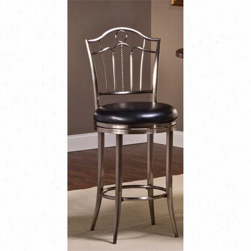 Hillsdale Furniture 5174-831p Ortland Swivel Bar Stool In Antique Pewter