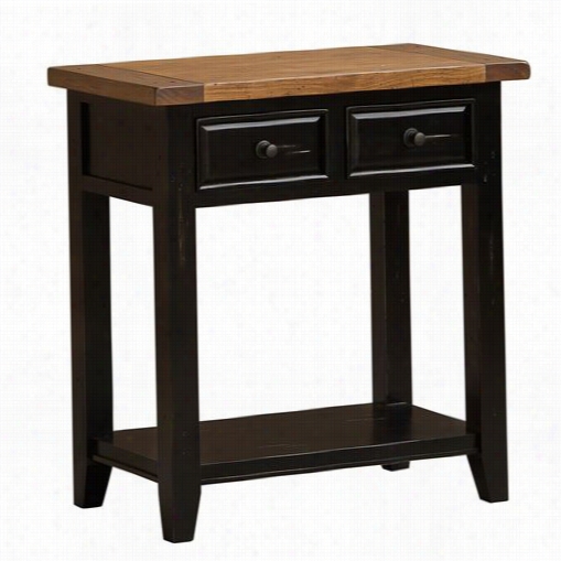 Hillsdale Furniture 5267-896w Tuscan Retreat 2 Draewr Hall/console Table In Black/oxford