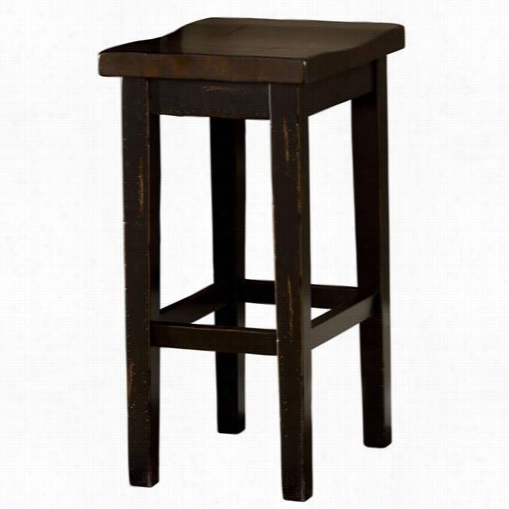 Hillsdale Furniture 5381-822 Killarney Backless Ounter Stool In Black And Antique Brown - Set Of 2