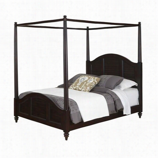 Home Styles 5542-61 0 Bermuda King Canopy Bed In Espreso