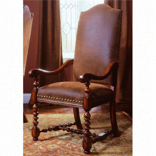 Hooker Furniture 36-675-300 Waverly Place Upholstered Arm Chair In Medium Wood - Set Of 2