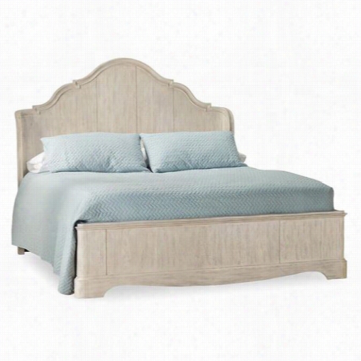 Hooker Equipage 5325-90360 West Point California King Shelter Bed In Hatteras White