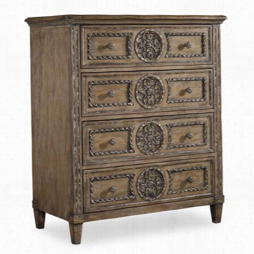 Hookerf Urniture 5491-9o110 Solana Tall Chest In Light Wood