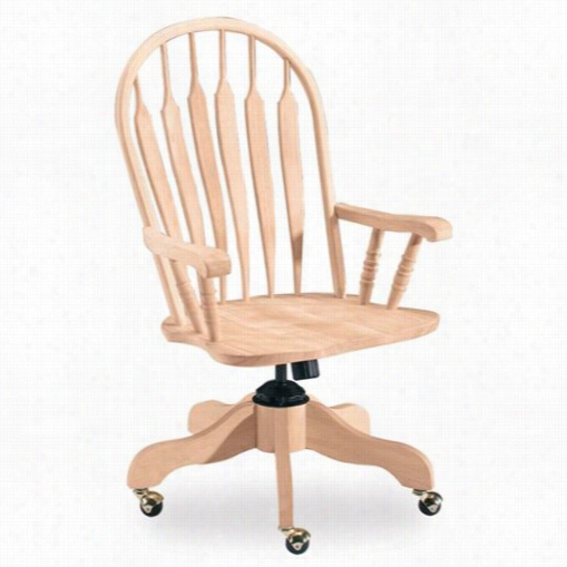 International Concepts Kcb-1-top-1209 Stteambent Windsor Office Chair With Arms