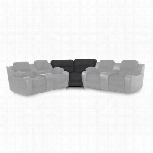 Klaussner O92774-90sew Grand 90 Degee Seating Wedge Microsuede In Onyx