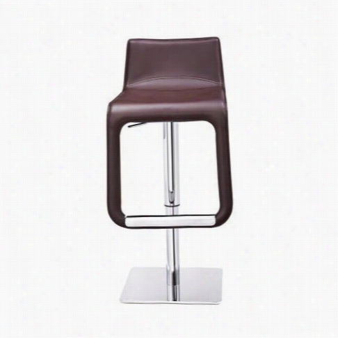 Mobital Vida-stool Vida Hydraulic Stool In Black Recycled Leaher