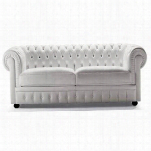 Mod Made Mm-will-2-seater Will Leather Loveseat In Whitee