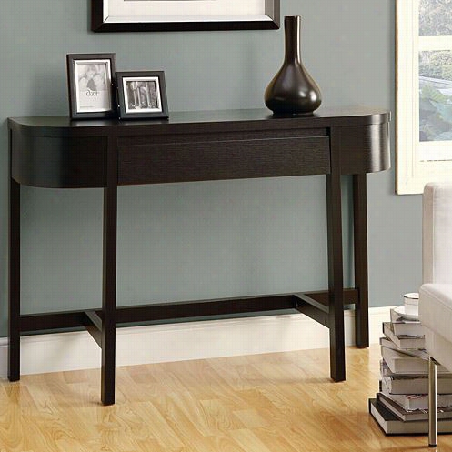 Monarcch Specialties I254 648""l Accent Console Table Inc Appuccino