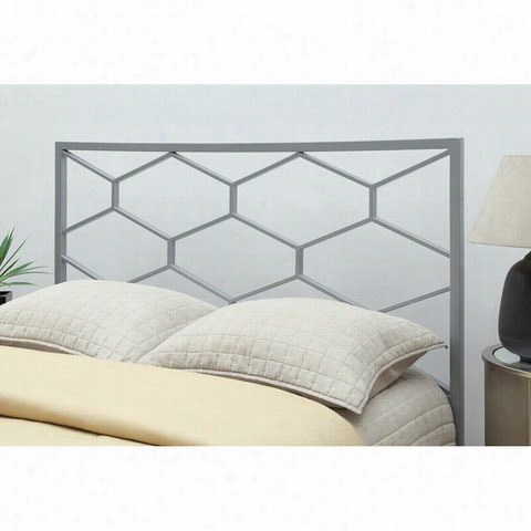 Monar Ch Specialties 2i626q 60""l Queen / Full Size Combo Hdadboard / Footboard Only In Silver
