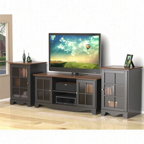 Nexera 400375 Pinnacle Transitional 54"" Hec Entertainment Kit Includes Tv Stand  And 2 X 1 Doors Audio Soar