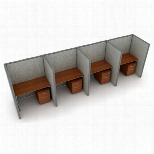 Ofm T1x4-6348-v Rize 63"" X 48"" 1x4 Privacy Place Units With Viinyl Panels