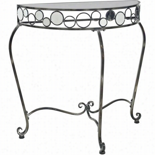 Powell Furnitur E 928-125 Reflections Console Table In Gloss Metal