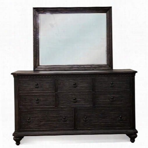 Riverside 11863-l1860 Bellaagio Eight Drawer Dresser With Landscape Mirror