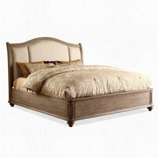 Riverside 324b88-32471-32492 Coventry California King Sleigh Bed With Upholstered Headboard And Storage Footboard