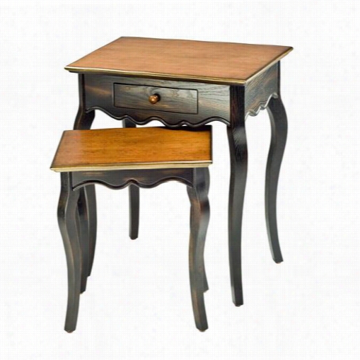 Safaieh Amh4015a Jasper Nestingg Tables In Tiger Dark Brown Ahd Itghht Brown With  Drawer