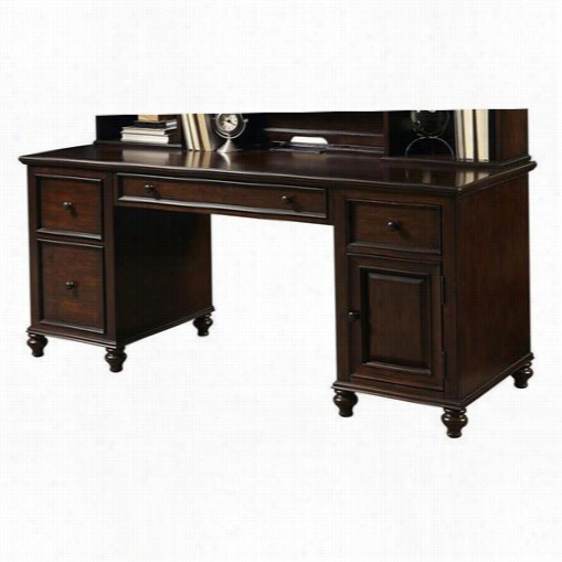 Samuel Lawrence8616-966-8616-968-8616-970 Homework 2.0 68"" Desk Top With Door Base And File Draer Base In Rich  Dark Cherry