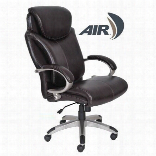 Serta  At Ohme 43809 Big And Tall Air Heea Lth And Wellness Executive Office Chair In Roasted Chestnut