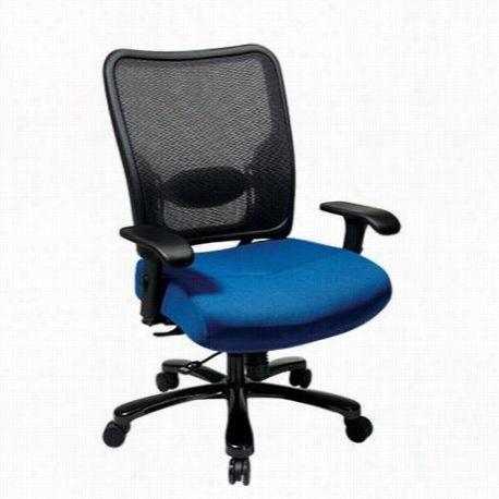 Space Seating 75-7a773 Double Air Grid Back And Custtom Fabric Seat Ergonomic Chairman