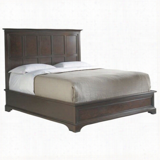 Stanley Furniture 042-13-45 Transiitional King Panel Bed In Polished Sable