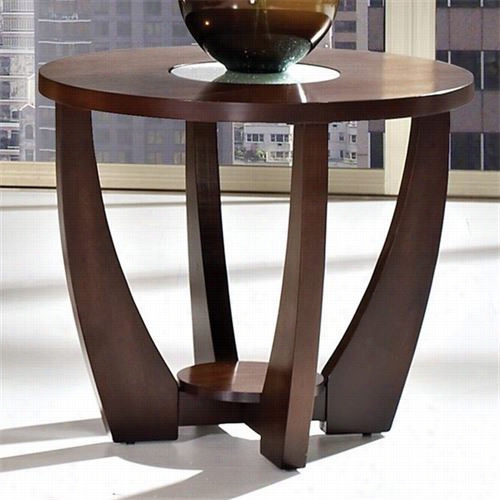 Steve Silver Rf300e Rafael End Table In Merlot Cherry