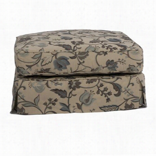 Sunset T Rading Su-108530-821504 Americana Slipcovereed Ottoman   I N Saratoga Spa