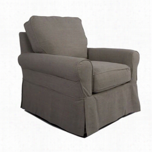 Sunset Trading Su-117620-466082 Horizoj Slipcovered Chair In Linen