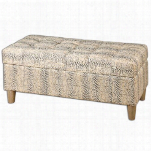 Uttermost 23178 Brandis Reptile Storage Bench