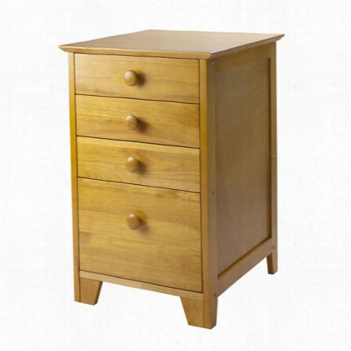 Winsome 99428 Studio Filing Cabinet In Honey