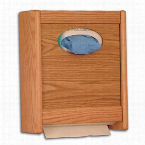 Wooden M Lalet Wcx1 Combo Towel Dispenser And Glovw/tissue Holder