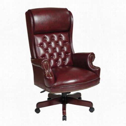 Worksmart Tex228-jt44 Deluxe High Back Traditional Executive Chair