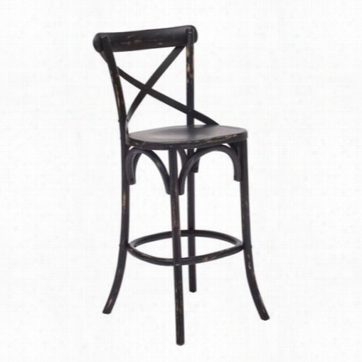 Zuo 9802 Unoin Square Bar Chair