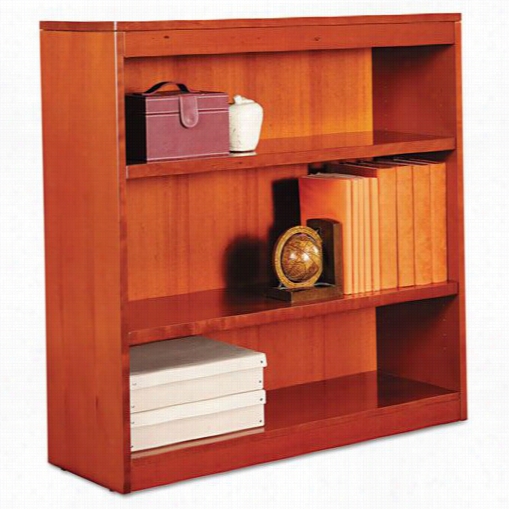 Alera Alebcs33636 Square Corner Wood Bookcase And Three_shelf