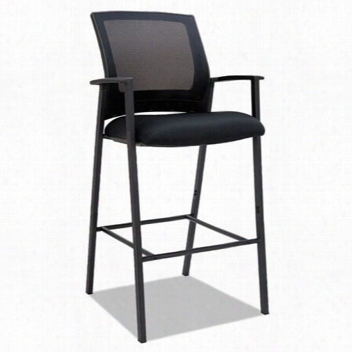 Alera Alees4614 Es Series M Esh Stack Stool In Black - 2/carton