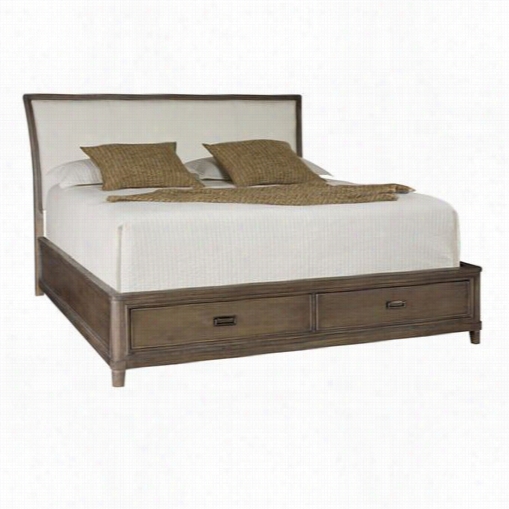 American Drew 488-339r Park Studio California King Sleigh Bed With Srorage In Oak