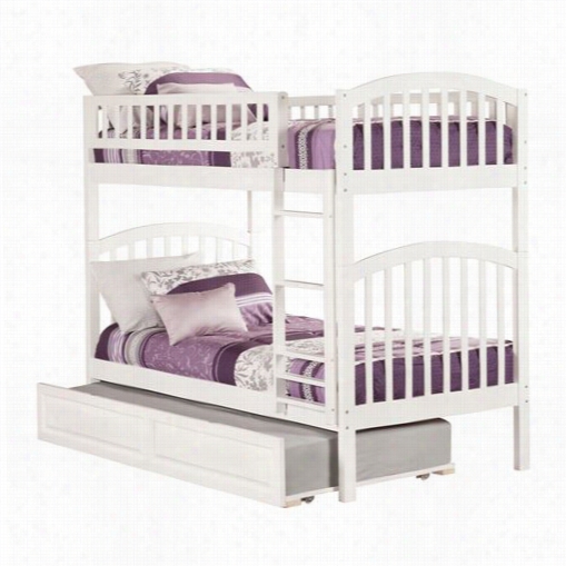 Atlanticfurniture Ab64132 Richland Twin Voer Twiin Bunk Bed With Raaised Panel Trundle